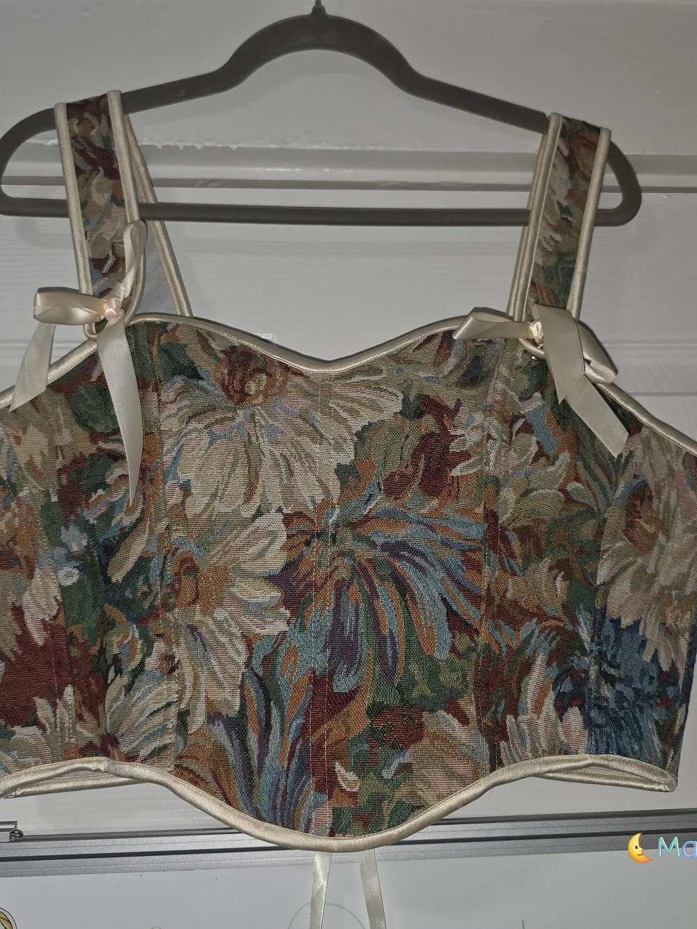 Floral Sweetheart Corset Top in Multicolor - Women's - Picture 6 of 8